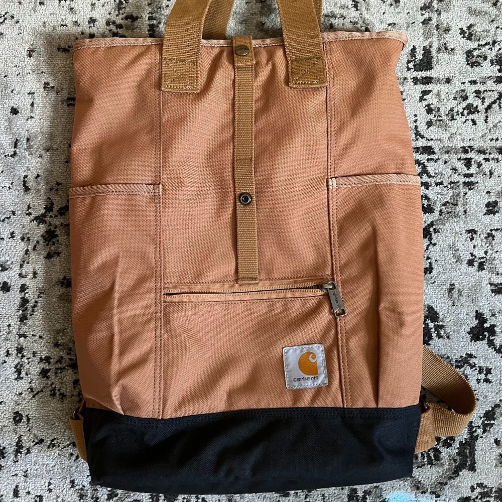 Carhartt Convertible Tote Backpack in Camel